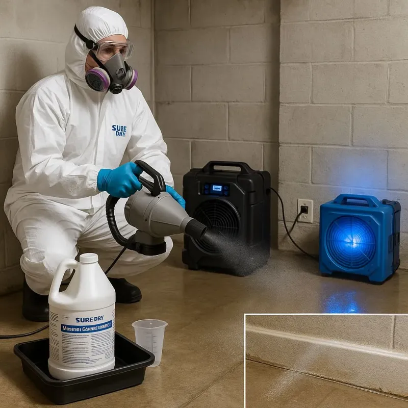 Sanitization and Odor Removal process in Chagrin Falls, OH
